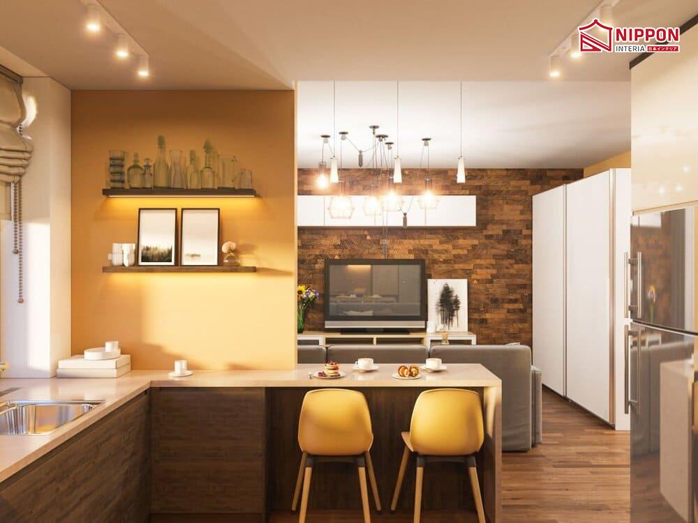 Thiết kế quầy bar mini trong bếp 3
