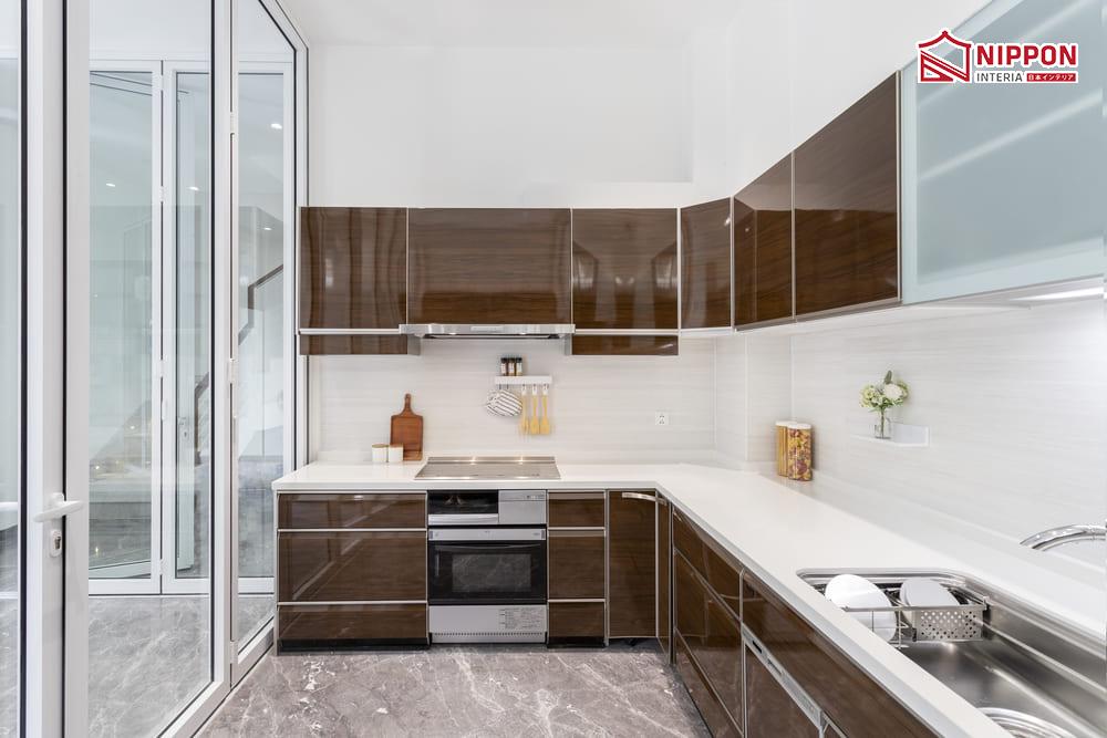 Tủ bếp cho nhà chung cư 60m2