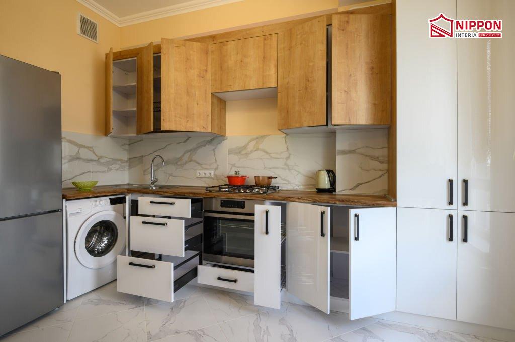 Tổng hợp những kiểu tủ bếp đơn giản dành cho không gian bé